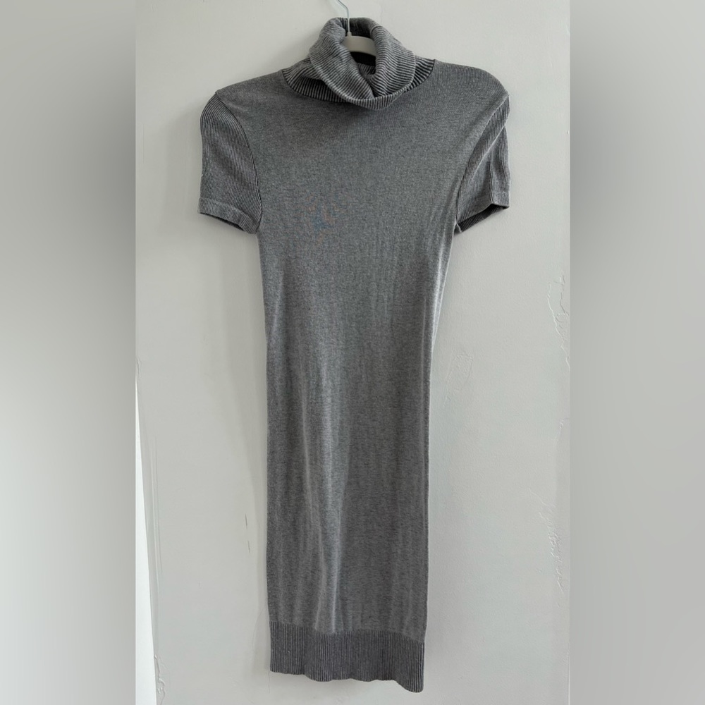 BEBE Turtleneck Short Sleeve Sweater Dress Size S
